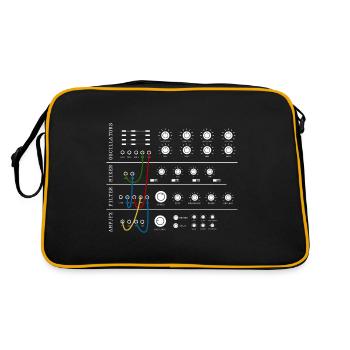 Modular Synthesizer Analog Music Producer - Retro Bag - black/gold - Back
