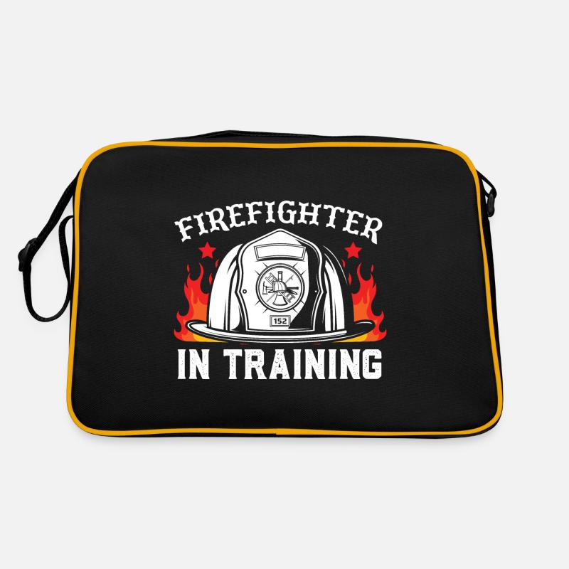 Feuerwehrmann In Ausbildung Retro Tasche