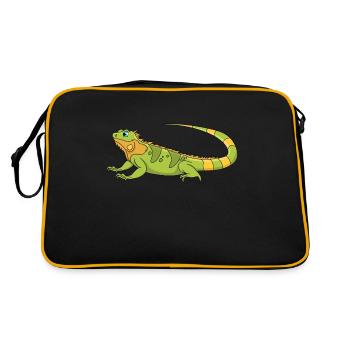 Iguane - Sac Retro - noir/or - Dos