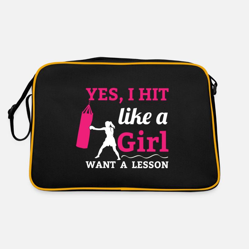 Boxen Boxer Boxerin Boxkampf Boxtraining Retro Tasche