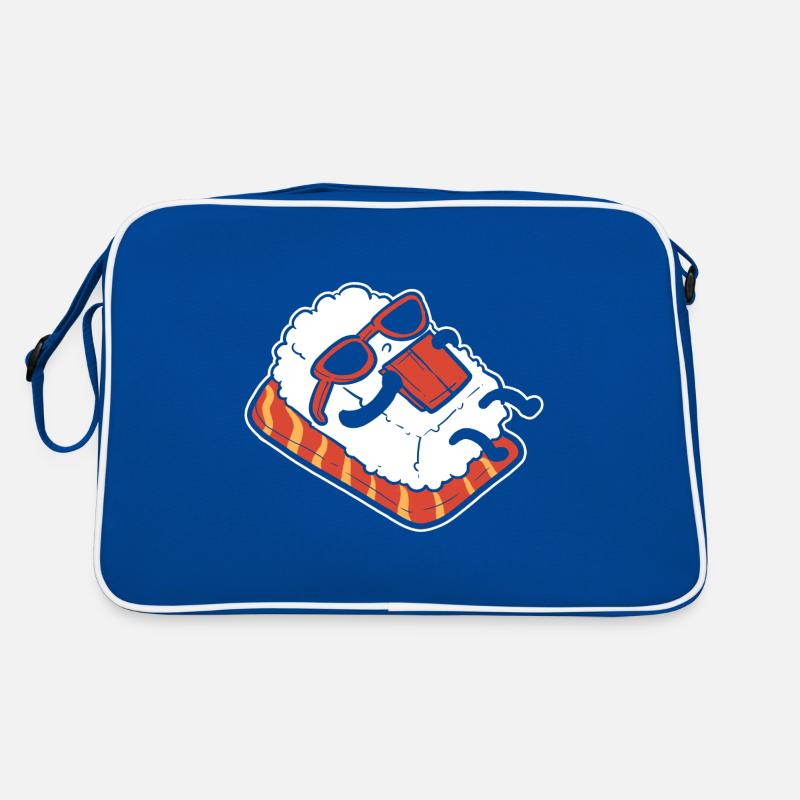Chilling Sushi. Ruhiger Mensch Geschenk Retro Tasche