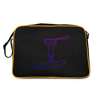 Sup Standup Paddleboard Femme Standup Paddle - Sac Retro - noir/or - Dos