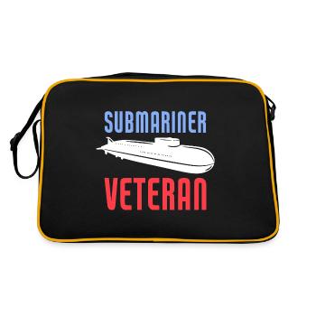US Submariner Veteran - Retro Bag - black/gold - Back