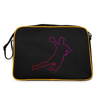 Handball Men's Handball Players Handball Games - Retro Bag - black/gold - Back