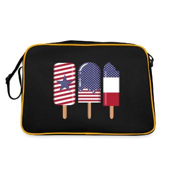 4 juillet États-Unis - Sac Retro - noir/or - Dos