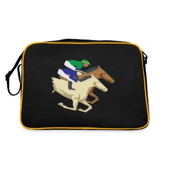 Concours de courses de chevaux Horse Wrangler Gift - Sac Retro - noir/or - Dos