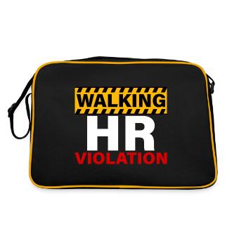 Walking Hr Violation 4 - Retro Tasche - Schwarz/Gold - Hinten