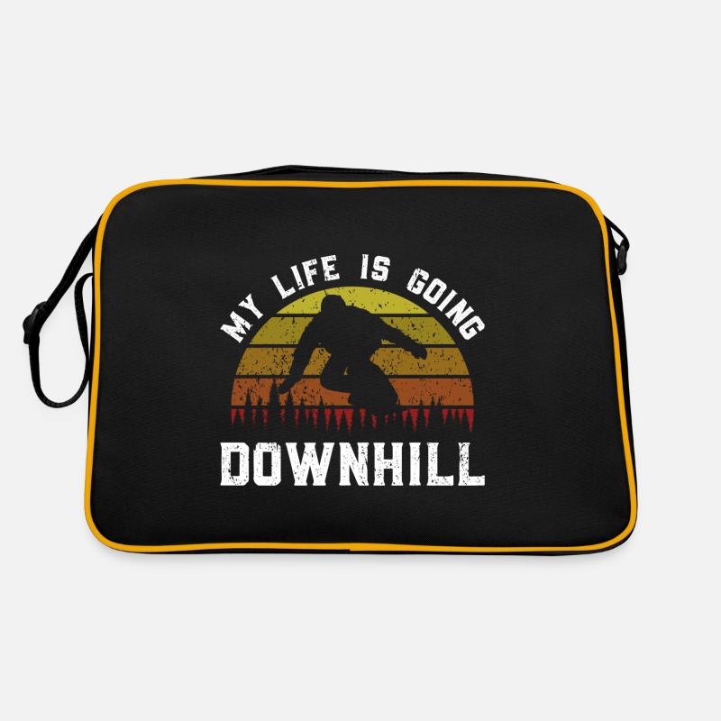 Snowboarding Art Snowboard Snowboarder Retro Bag