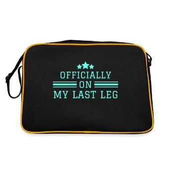 Broken Leg Funny Recovery Crutches - Retro Bag - black/gold - Back