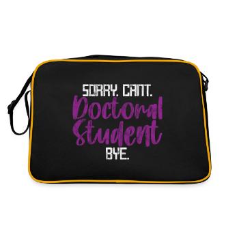 Désolé Doctorant ne peut pas Bye 3 - Sac Retro - noir/or - Dos