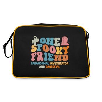 Un ami effrayant Costume rétro d’Halloween - Sac Retro - noir/or - Dos