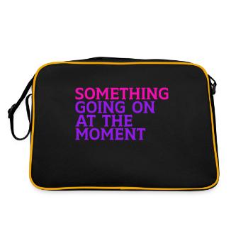 Quelque chose se passe en ce moment - Sac Retro - noir/or - Dos