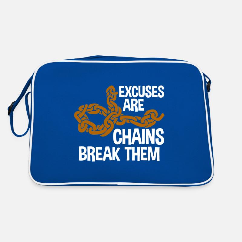 Excuses Are Chains Break Them 2 Retro Bag