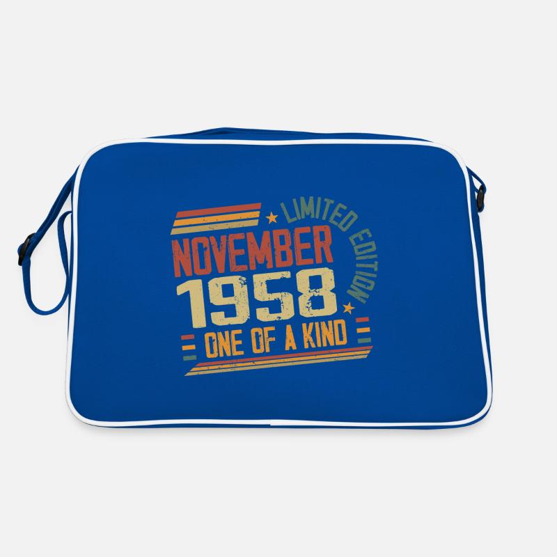 Awesome Since November 1958 Birthday Gift Retro Bag