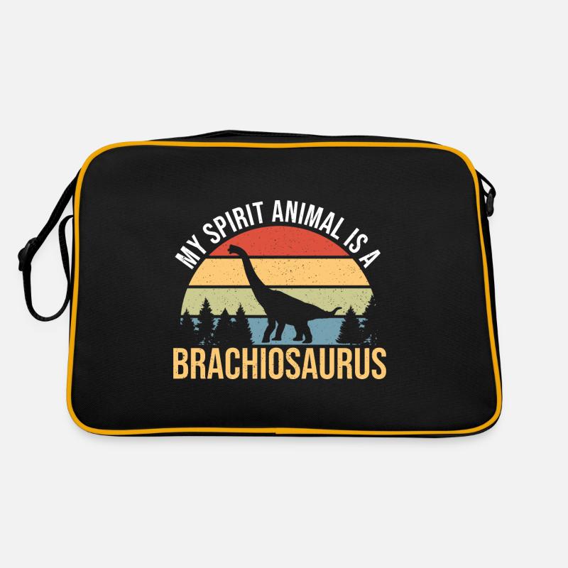 Brachiosaurus Dinosaur Gift Retro Bag