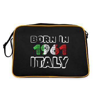 Né en 1961 - Sac Retro - noir/or - Dos