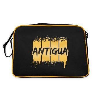 Gift for Antigua - Retro Bag - black/gold - Back
