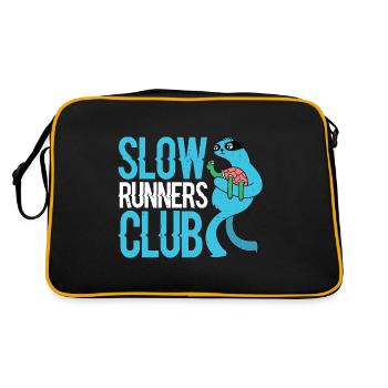 Slow Runners Club 11 - Retro Tasche - Schwarz/Gold - Hinten