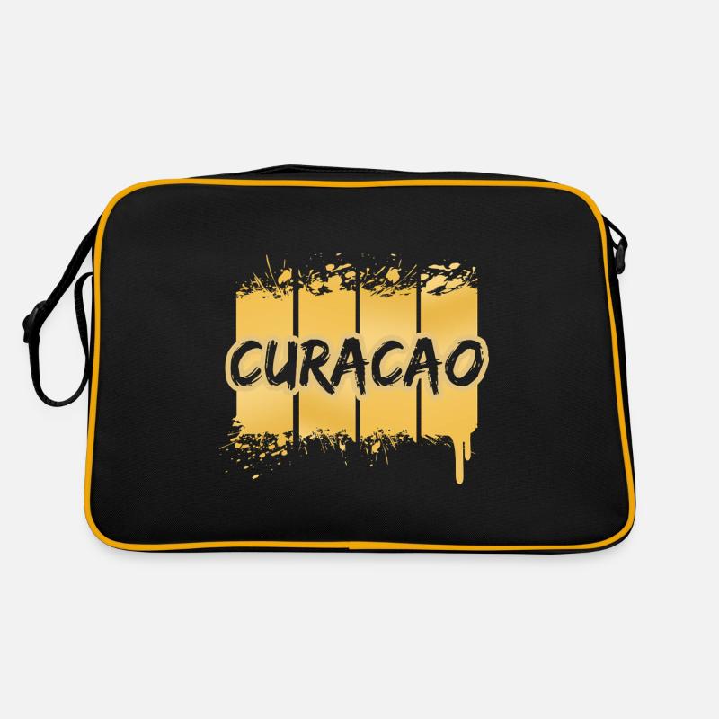 Curacao als Curacao - Retro Tasche - Schwarz/Gold