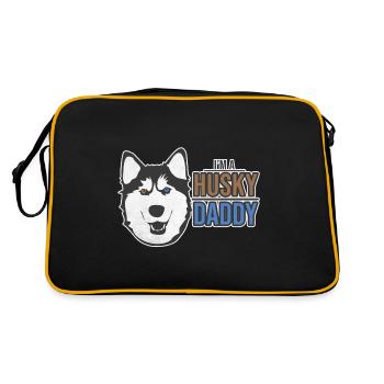 husky - Retro Bag - black/gold - Back