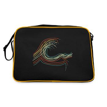 Analog Synthesizer Music Producer Waveform - Retro Bag - black/gold - Back