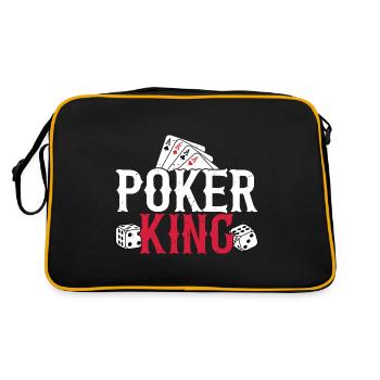 Poker King Poker Player Cards Poker Chips - Retro Bag - black/gold - Back