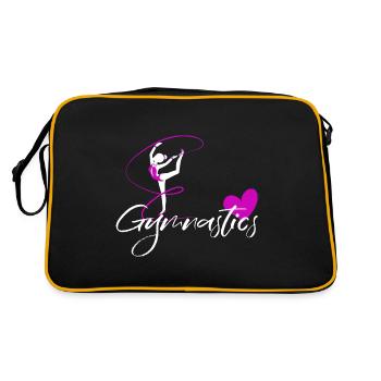 gymnastics floor gymnastics rhythmic sports gymnastics - Retro Bag - black/gold - Back