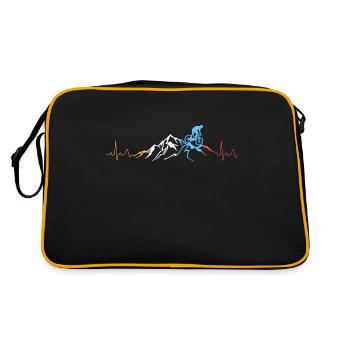 Bicycle Mountain Bike Mountains Heartbeat - Retro Bag - black/gold - Back