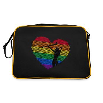 hockey feldhockey hockey hockey hockey sur gazon-lgbt - Sac Retro - noir/or - Dos