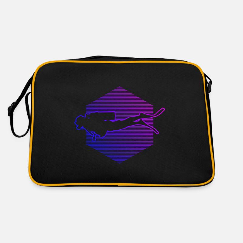Diver Scuba Diver Scuba Divers Diving Retro Bag