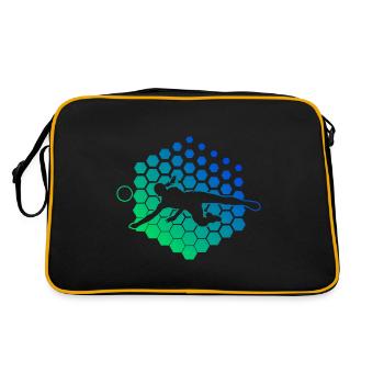Jeux de volleyball masculin Joueuse de volleyball - Sac Retro - noir/or - Dos