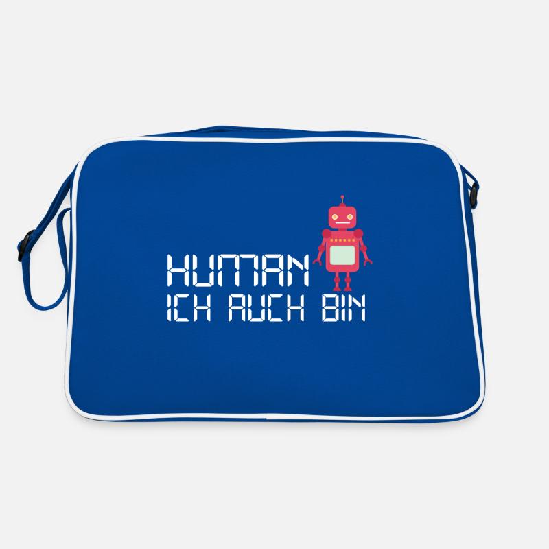 Human Robot Android Feels Human Retro Bag