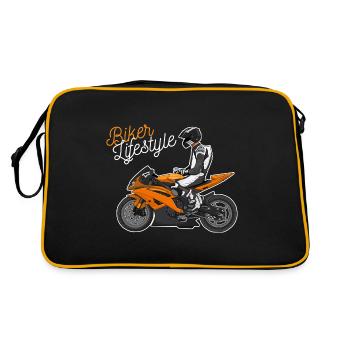 Moto Lifestyle / Moto / Moto motard - Sac Retro - noir/or - Dos