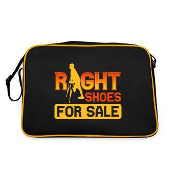 Proper shoes for sale - leg prosthesis - Retro Bag - black/gold - Back