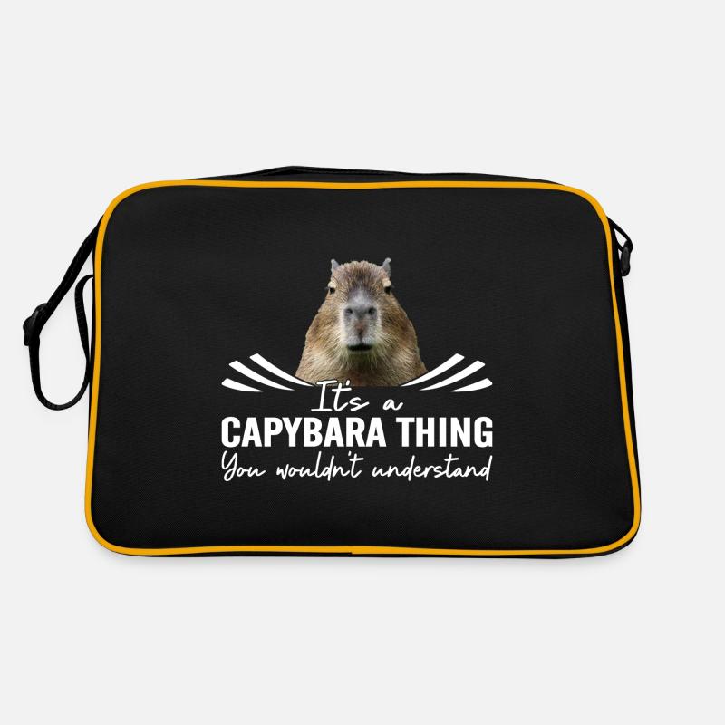 Capybara Lovers Droits des animaux Amoureux de la faune Sac Retro