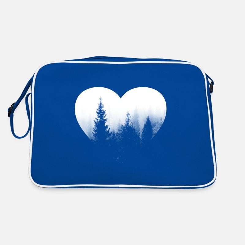 Heart - Trees - (2) Retro Bag