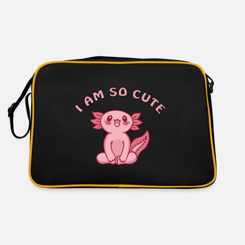 mignon bébé axolotl salamandre à queue aquariophile Sac Retro