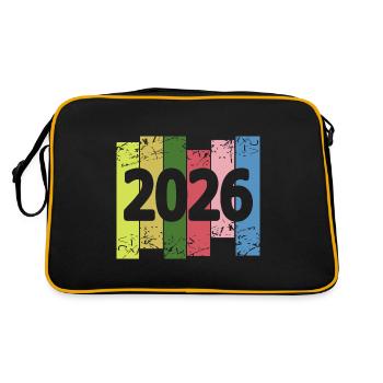 Year 2026 - Retro Bag - black/gold - Back