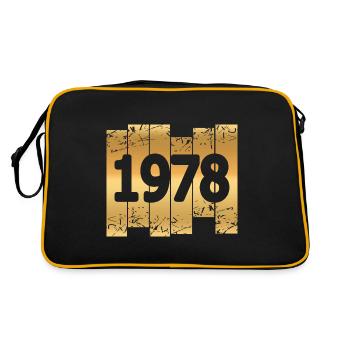 Année 1978 - Sac Retro - noir/or - Dos