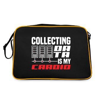 La collecte de données est mon scientifique de données cardio - Sac Retro - noir/or - Dos