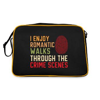 J’aime les promenades romantiques par l’acte - Sac Retro - noir/or - Dos