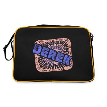 Cadeau pour Derek - Sac Retro - noir/or - Dos