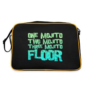 Un Mojito Deux Mojito Trois Mojito Étage 3 - Sac Retro - noir/or - Dos