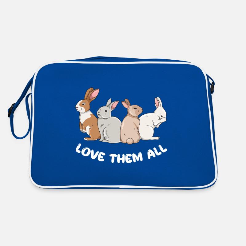 Cute rabbit design for bunny owners Retro Bag