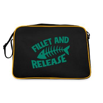 Fillet And Release - Retro Bag - black/gold - Back