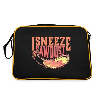I Sneeze Sawdust - Retro Bag - black/gold - Back