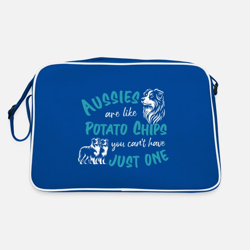 Aussies are like Potato Chips - turquoise Retro Bag