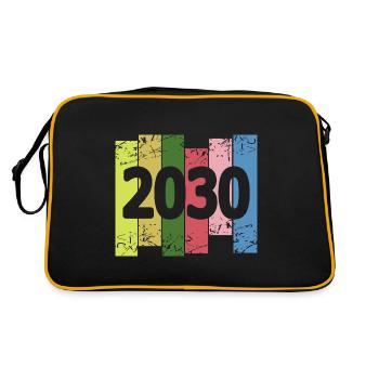 2030 - Retro Bag - black/gold - Back