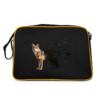 Coyote - Retro Bag - black/gold - Back
