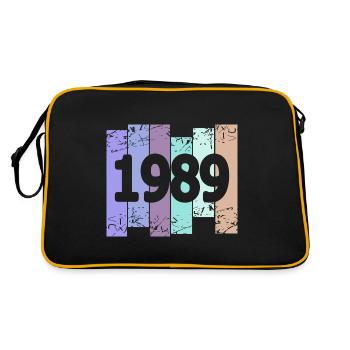 1989 - Retro Tasche - Schwarz/Gold - Hinten